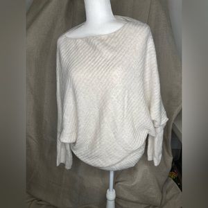 Juicy Couture Ribbed Dolman Sleeve Knit Sweater Top Size XL